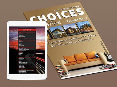 Magazine Choices interactive magazine