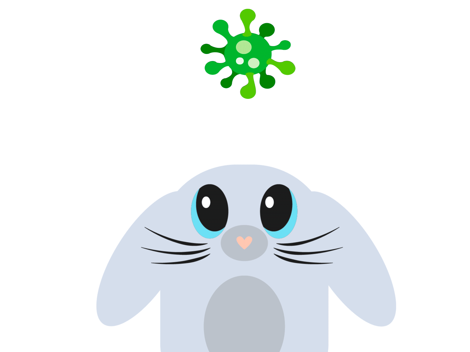 COVID-19 vs ZAYABIZ bunny coronavirus covid covid 19 koronavirus logo zayabiz заябиз коронавирус