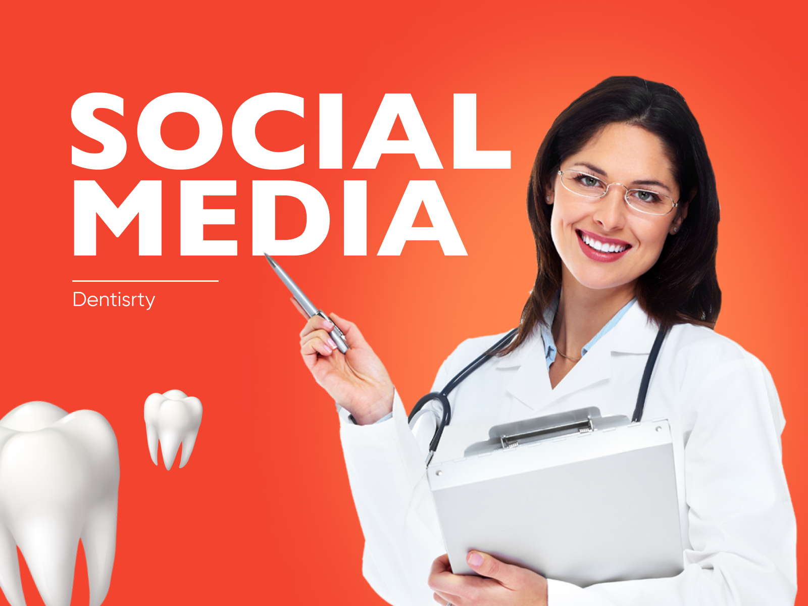 Social media post Dentistry by Alina Medvedeva on Dribbble