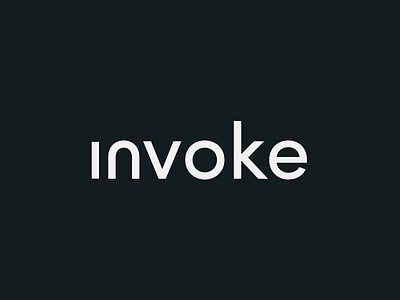 Logo Design for Invoke branding clean illustration logo logodesign simple typography