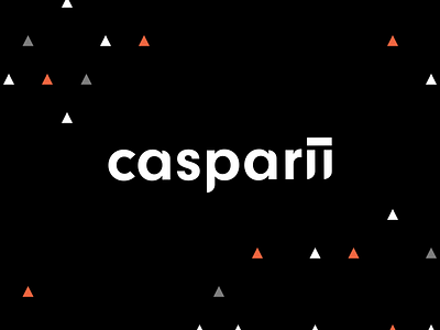 Casparii branding clean logo simple typography