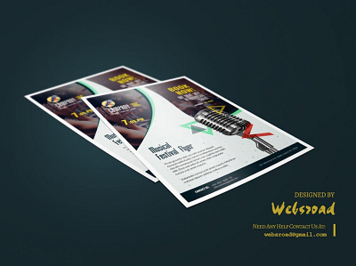 Brando Music Flyer Template | websroad ads advertising agency branding busniess clean cool corporate creative creative design event fashion modren multipurpose music restaurant stylish