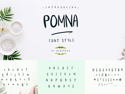 Pomna - Custom Handmade Font Style | websroad bold cool design font fonts fontself letter logo modren style stylish tag tagging trend trendy type urban written