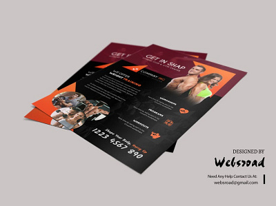Gym Flyer Template | websroad ads agency branding brochure busniess clean company corporate creative event falyer fashion gym marketing modren music simple tempalye template