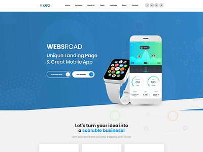 Xapo - Responsive Landing Page Template