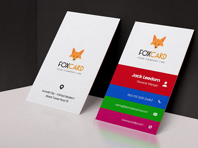 Foxcard Business Card Template | websroad agency black branding busniess busniesscard card clean corporate creative fashion identity manipulation marketing modren multipurpose namecard photography professional simple stylish