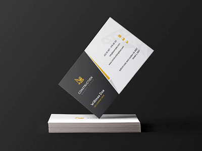 Construction - Business Card Template | Websroad black branding busniess busniesscard card clean cool corporate creative fashion identity maketing manipulation modren multipurpose namecard photography professional simple stylish