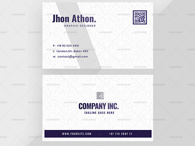 Dogo Business Card Free Template With Abstract Shapes | Websroad