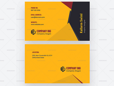 Jams Creative And Clean Double-sided Business Card Free Template