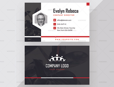 Wozy Elegant Consultant Premium Business Card | Websroad abstract abstract vector brand branding busniess busniesscard clean corporate creative elegant fashion identity instagram manipulation marketing minimalist modren multipurpose namecard simple