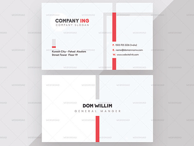 Domri Stylish Premium Corporate Business Card Design | Websroad