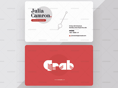 Creative Premium Business Card Template | Websroad abstract abstract vector brand brand identity branding busniess busniesscard clean cool corporate corporate identity creative elegant fashion marketing minimalist modren multipurpose new simple