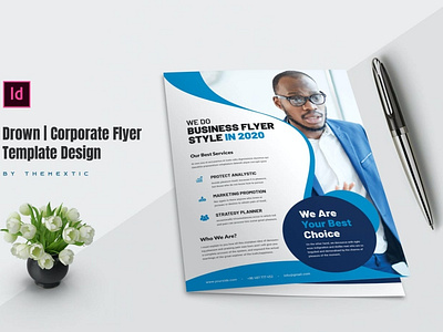 Drown | Corporate Flyer Template Design By Websroad