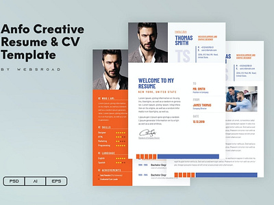 Anfo | Creative Resume & CV Template By Websroad