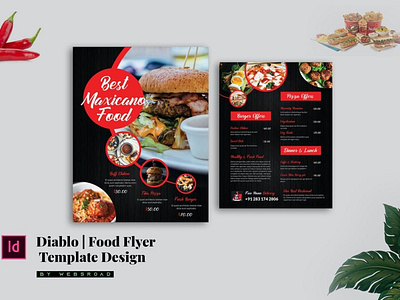 Diablo | Food Flyer Design Template By Websroad