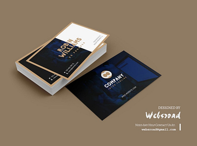 Robin Modern Professional Business Card Template | websroad agency branding business card card clean clean ui corporate graphic design marketing modern modern logo multipurpose namecard symmetry typography