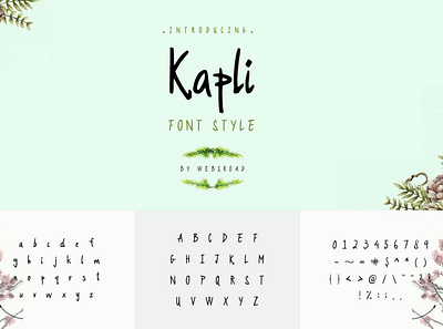 Kapli - Custom Handmade Font Style | websroad agency bold font cool font fonts fontself handwritten handwritten fonts handwritten type letter logo modern style stylish font trend trendy urban written