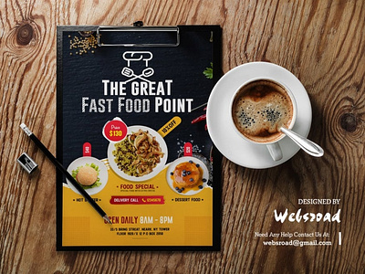 Lasani Restaurants Food Flyer Template | websroad