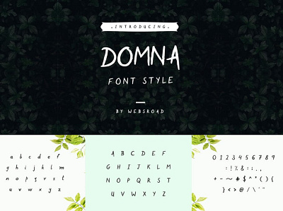 Domna - Custom Handmade Font Style | websroad agency bold cool editorial font font self handwritten letter logo modern point script script font style stylish trend typeface typography urban written