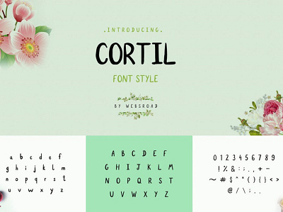 Cortil - Handmade Font Style | websroad agency bold cool cursive design font fonts fontself handwritten letter modern script stylish trend trendy type urban written