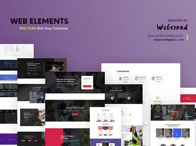 Web Elements | websroad app application button creative creative design icon modren presentation promotion template themes typogrpahy ui uidesign ux website