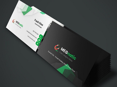 Megnatic - Business Card Template | websroad black branding busniess busniesscard card clean company identity cool corporate creative creative design fashion manipulation marketing modren multipurpose namecard photography simple stylish