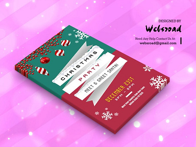 Santa Christmas Greeting Card Template | websroad