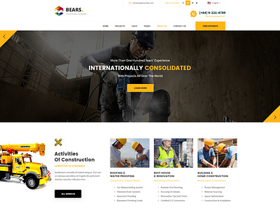 Construction and Renovation Company Website Design