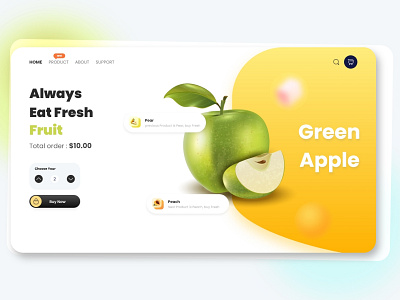 Ecommerce Fruit Product Page Design