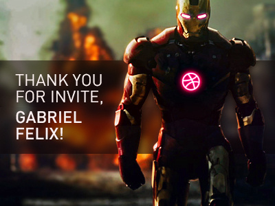 Thanks to Gabriel Felix! invite ironman thanks