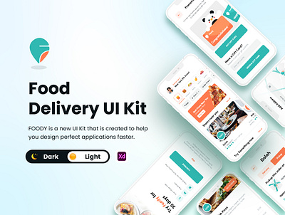 FOODY - Food delivery application UI design app for delivery bakery delivery app design food app foos store mobile design order food organic food pizza app ui ui ux ui design ui kit uidesign uiux