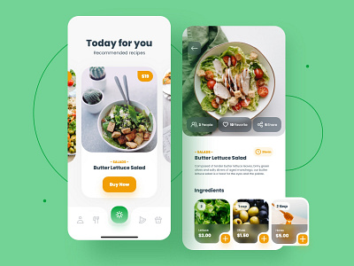 Food recipes mobile application