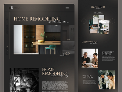 Home remodeling website design architchture design home design home page home remodeling landing page product product design ui ui ux ui design uidesign uiux webdesign