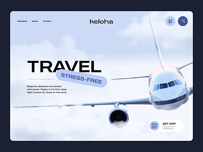 Flight Ticket Booking Website airline airplane airport booking flight booking app flight ticket home page landing page web page website design
