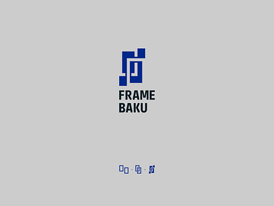 Frame Baku photo studio - Just offer! 2frames azerbaijan baku blue branding color design frame graphic design iamback icon logo photography studio typeface vector