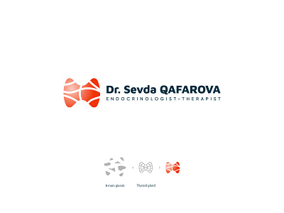 Dr. Sevda QAFAROVA - logo 8 azerbaijan baku branding design doctor eight endocrinologist gland gradient health hospital icon logo medic medical nurse therapist thyroid vector