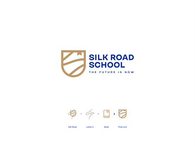 Silk Road School azerbaijan baku branding design graphic design icon logo road school silk silkroad study typography university vector