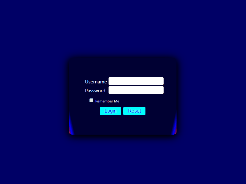 login hover design html and css
