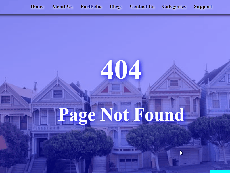 08 Days Target 30 Project Page 404 not Found with navbar css html javascript scroll navbar js page 404 page not found vanilla javascript webpage 404