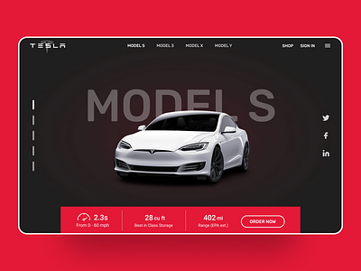 Tesla Website Redesign Concept