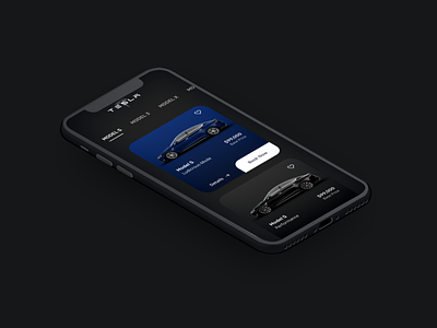 Tesla Mobile App appdesign application black dailyui flat minimal mockup sleek stark trent tesla ui ui inspiration uidesign uiux uiuxdesign user interface design ux