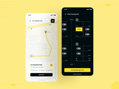 Parking Finder App Design appdesign branding dailyui minimal minimalism parking app stark trent ui ui inspiration uiux user interface design