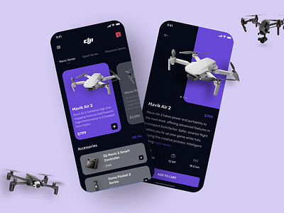 DJI Drone App appdesign concept design dailyui dji drone drone app minimal minimalism stark trent ui ui inspiration uiux uiuxdesign user interface design webdesign