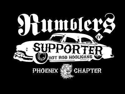 Rumblers CC PHX AZ car club phoenix rumblers tshirt