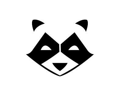 Raccoon critter logo raccoon