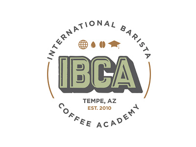 International Barista Coffee Academy barista coffee logo