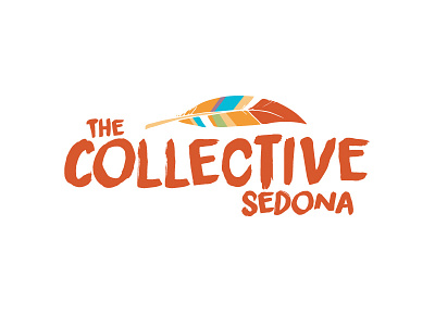 The Collective Sedona feather logo sedona