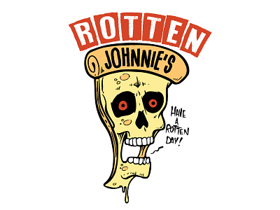 Rotten Johnnie's Pizza illustration pizza punk rotten