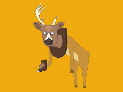 Deer humans, adobe illustrator creative design humor illustration illustrator imagination quirky satire vector