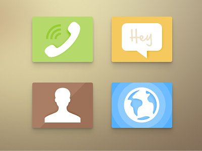 Simple Icon part4 browser call contact icon message simple zldesign